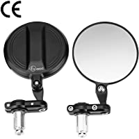 Retrovisores Moto Homologados E24 Manillar- Espejos Laterales Retrovisores Moto 22 mm y 7-8&quot- de Metal Resistentes a…